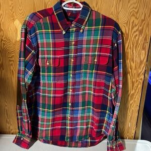 Ralph Lauren Large Multicolor Flannel Plaid Shirt